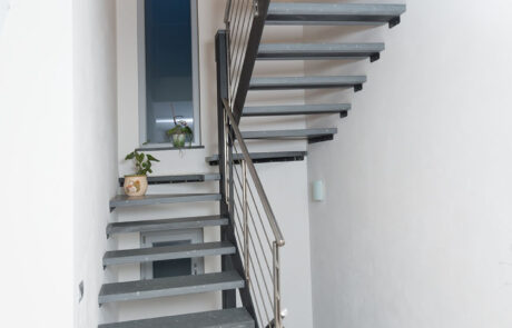 SCALA MOD. ZOE + BALAUSTRA FILOMENA INOX